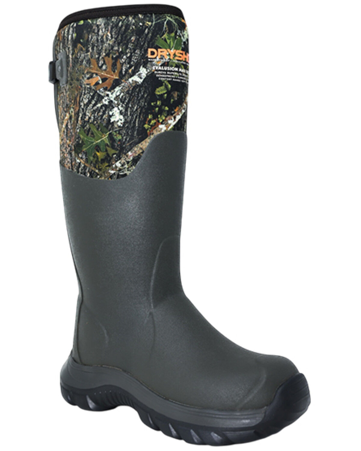 Image #1 - Dryshod Men's Evalusion Hunt Max Gusset Extreme Cold Rubber Boots - Soft Toe, Camouflage, hi-res