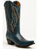 Image #1 - Circle G Women's Trian Western Boots - Snip Toe, Navy, hi-res