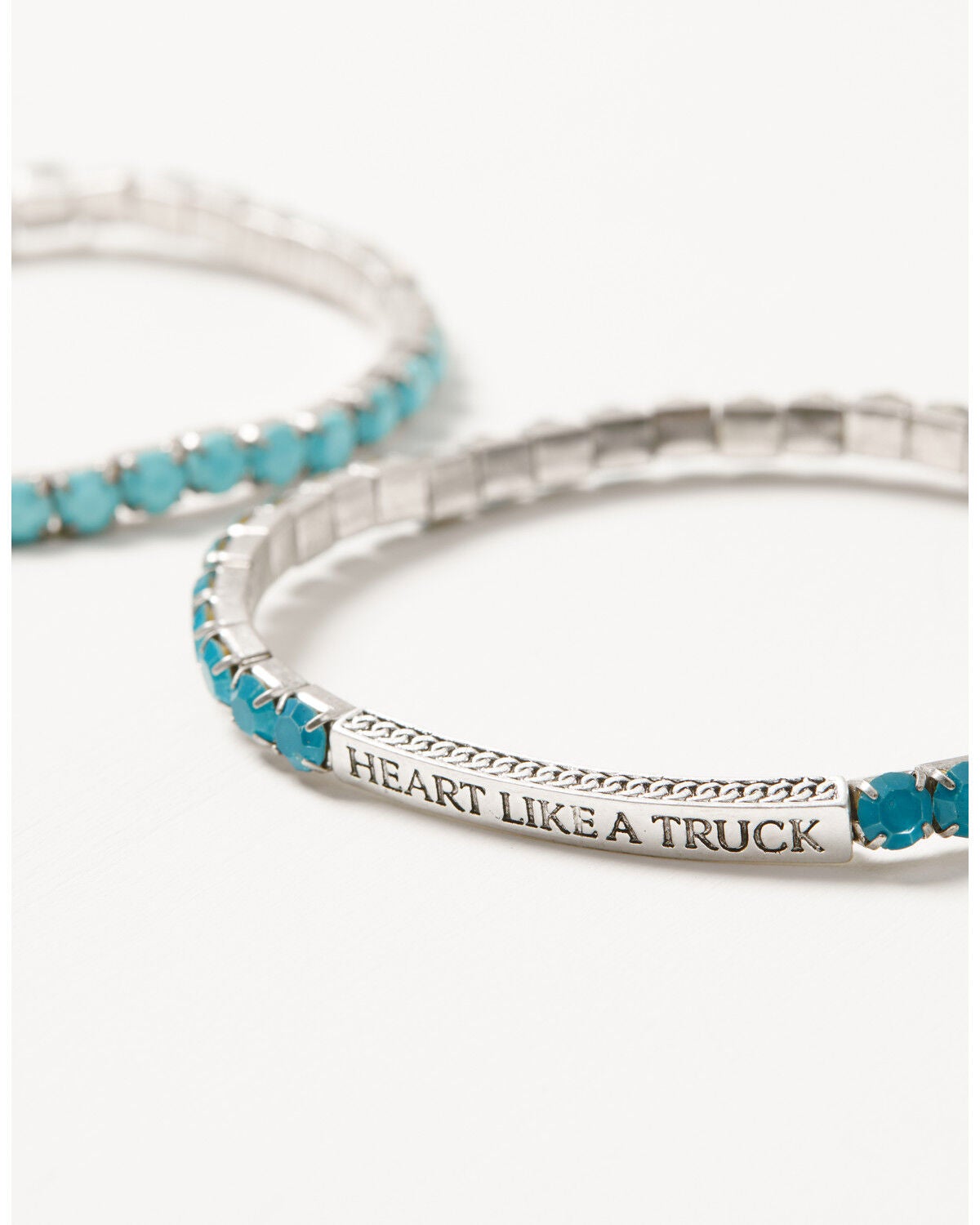 Image #4 - Lainey Wilson Women's Heart Like A Truck Beaded Bracelet, Silver, hi-res