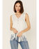 Image #3 - Tasha Polizzi Women's Abby Fringe Tank Top, White, hi-res