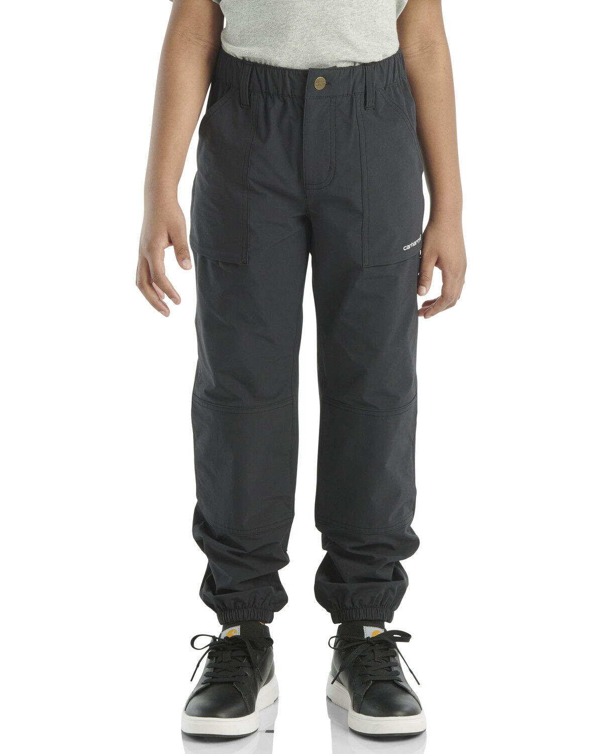 Carhartt Boys' Solid Utility Joggers, Black, hi-res
