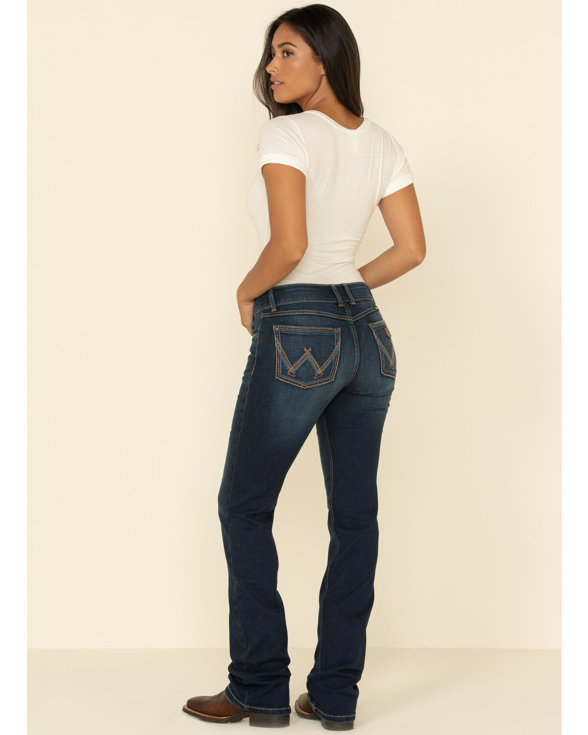 womens wrangler boot cut jeans