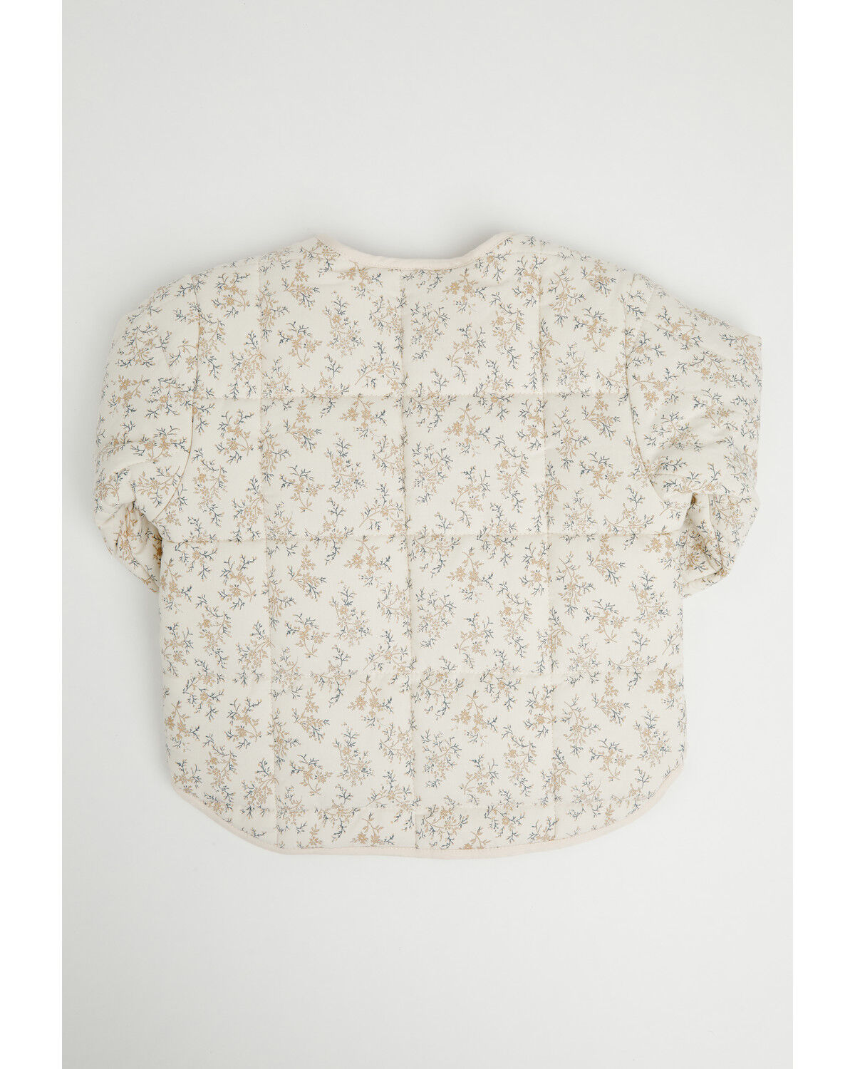 Image #3 - Yura Toddler Girls' Floral Print Quilted Jacket, Cream, hi-res