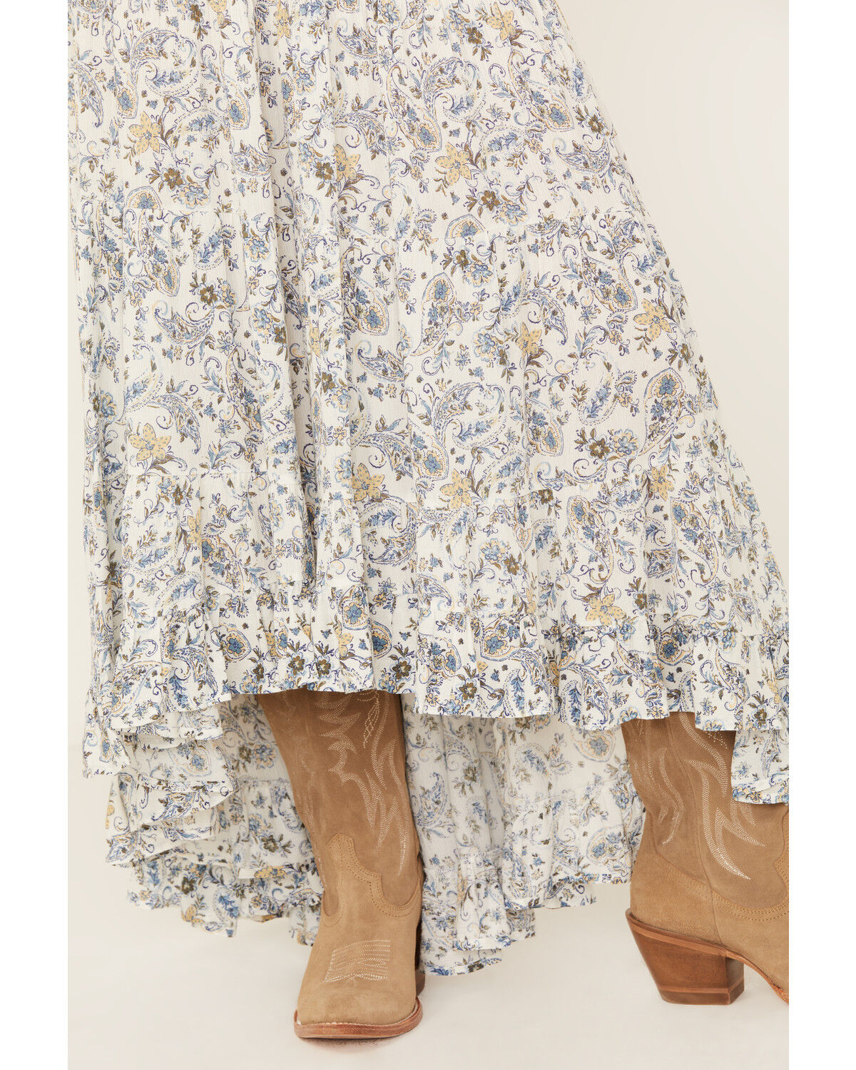 Wild Moss Women's Paisley Print High-Low Midi Skirt | Boot Barn
