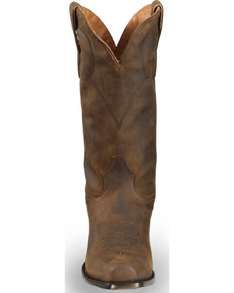El Dorado Men's Handmade Tan Oiled Roper Boots - Fashion Square Toe, Tan, hi-res