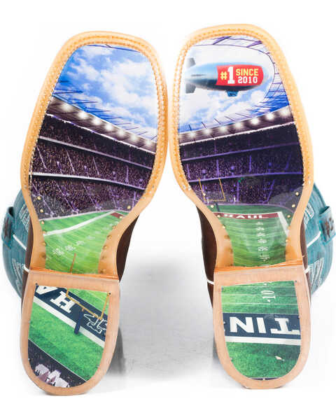 Image #3 - Tin Haul Men's Football Stadium Cowboy Boots - Square Toe, , hi-res