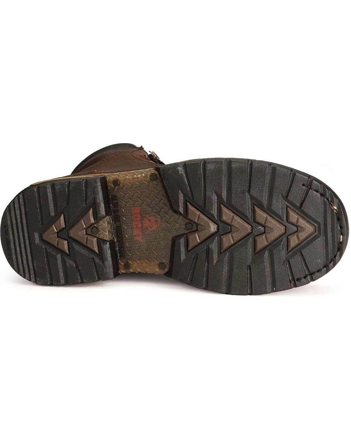 Image #5 - Rocky Ironclad 8" Waterproof Work Boots, Bridle Brn, hi-res