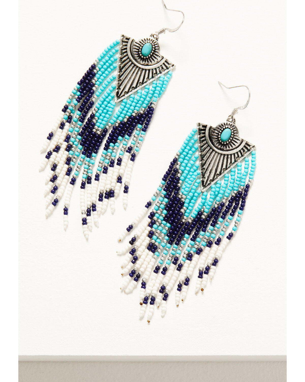 Image #2 - Idyllwind Women's Lenox Beaded-Fringe Earrings, Silver, hi-res