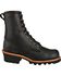 Image #2 - Chippewa Men's 8" Logger Boots - Steel Toe, Black, hi-res