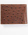 Image #3 - Cody James Men's Bifold Ostrich Print Embossed Bi-Fold Wallet, Brown, hi-res