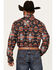 Image #4 - Rock & Roll Denim Men's Tek Southwestern Print Short Sleeve Snap Western Shirt, Black, hi-res
