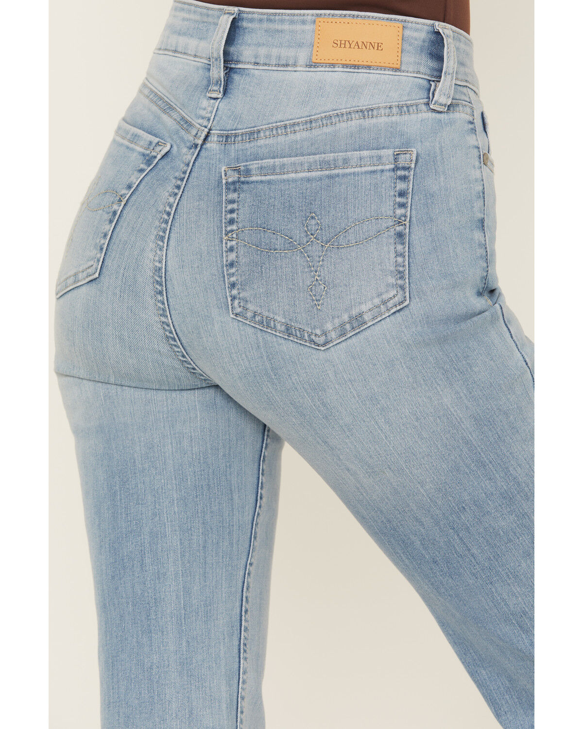 Product Name:  Shyanne Women's Sargents Light Wash Joni High Rise Bootcut Super Stretch Denim Jeans