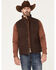 Image #1 - Blue Ranchwear Men's Insulated Duck Zip-Front Vest, Dark Brown, hi-res