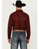 Image #4 - Ariat Men's Team Logo Twill Fitted Long Sleeve Button-Down Western Shirt, Burgundy, hi-res