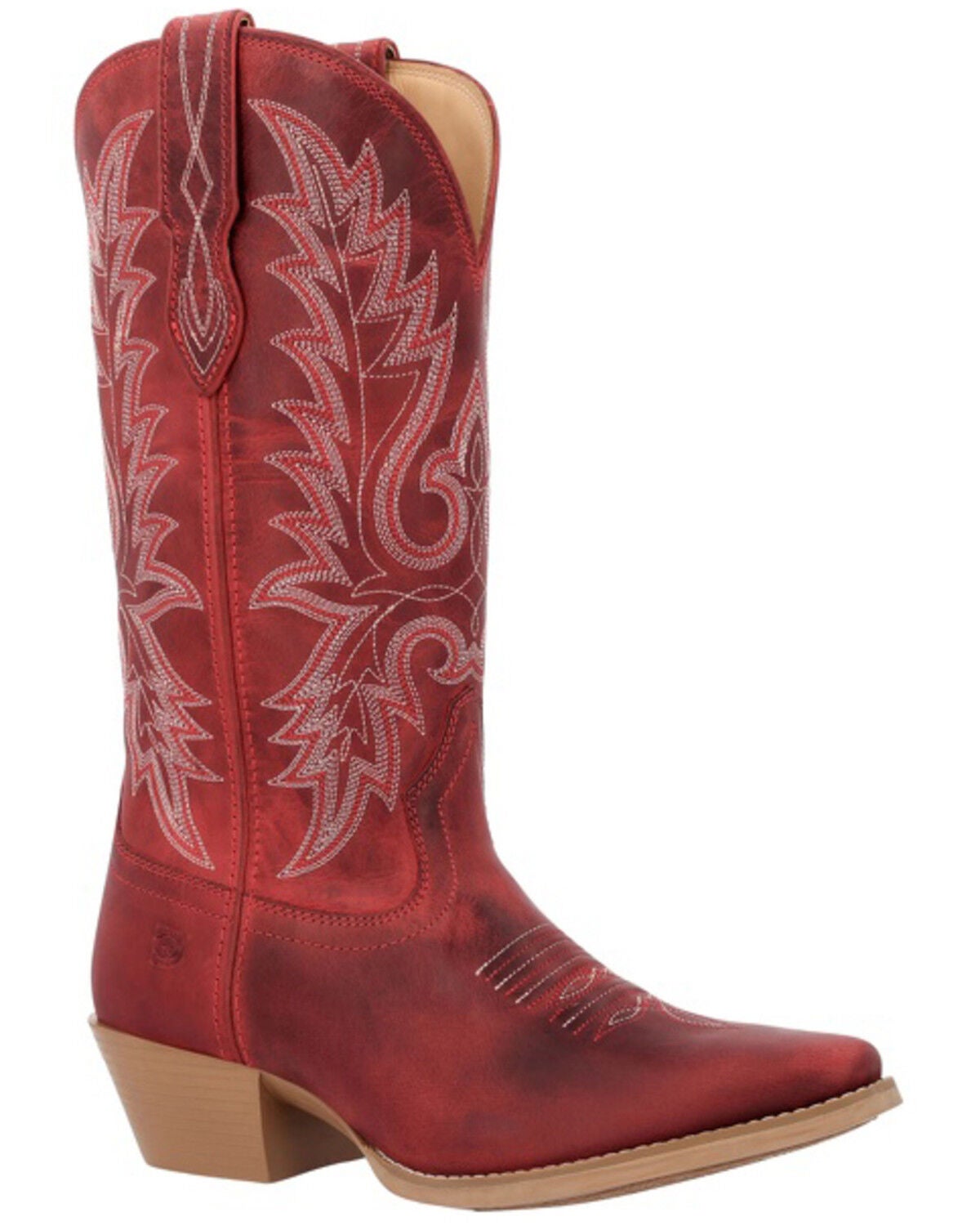 Durango Women's Shyloh Western Boots - Snip Toe, Red, hi-res