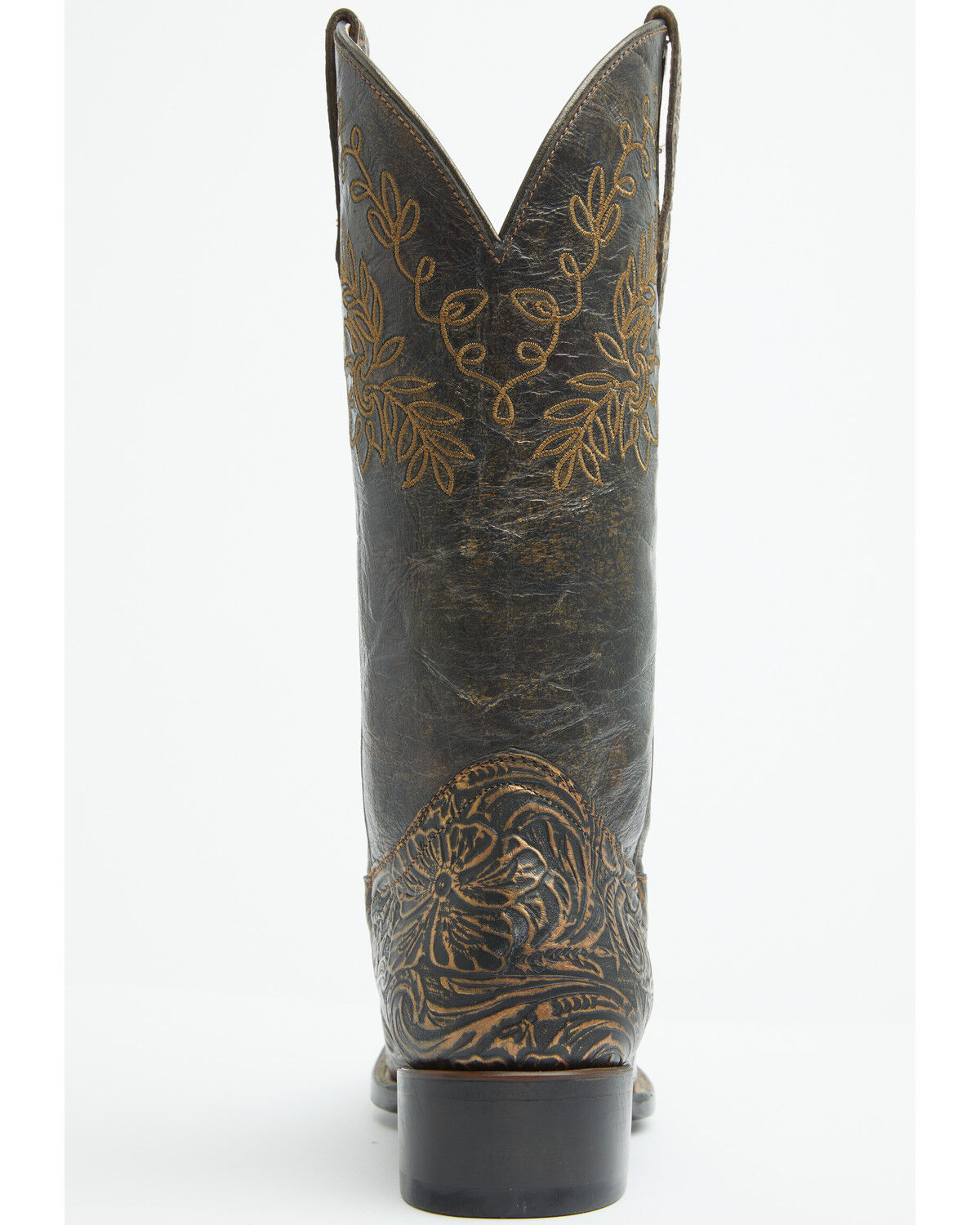 Image #5 - Shyanne Women's Winona Embossed Western Boots - Square Toe, Bronze, hi-res