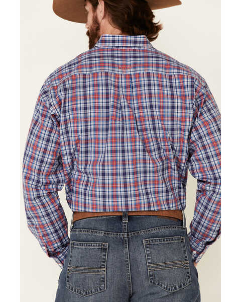 Image #5 - Ariat Men's Brandon Small Plaid Long Sleeve Western Shirt , , hi-res