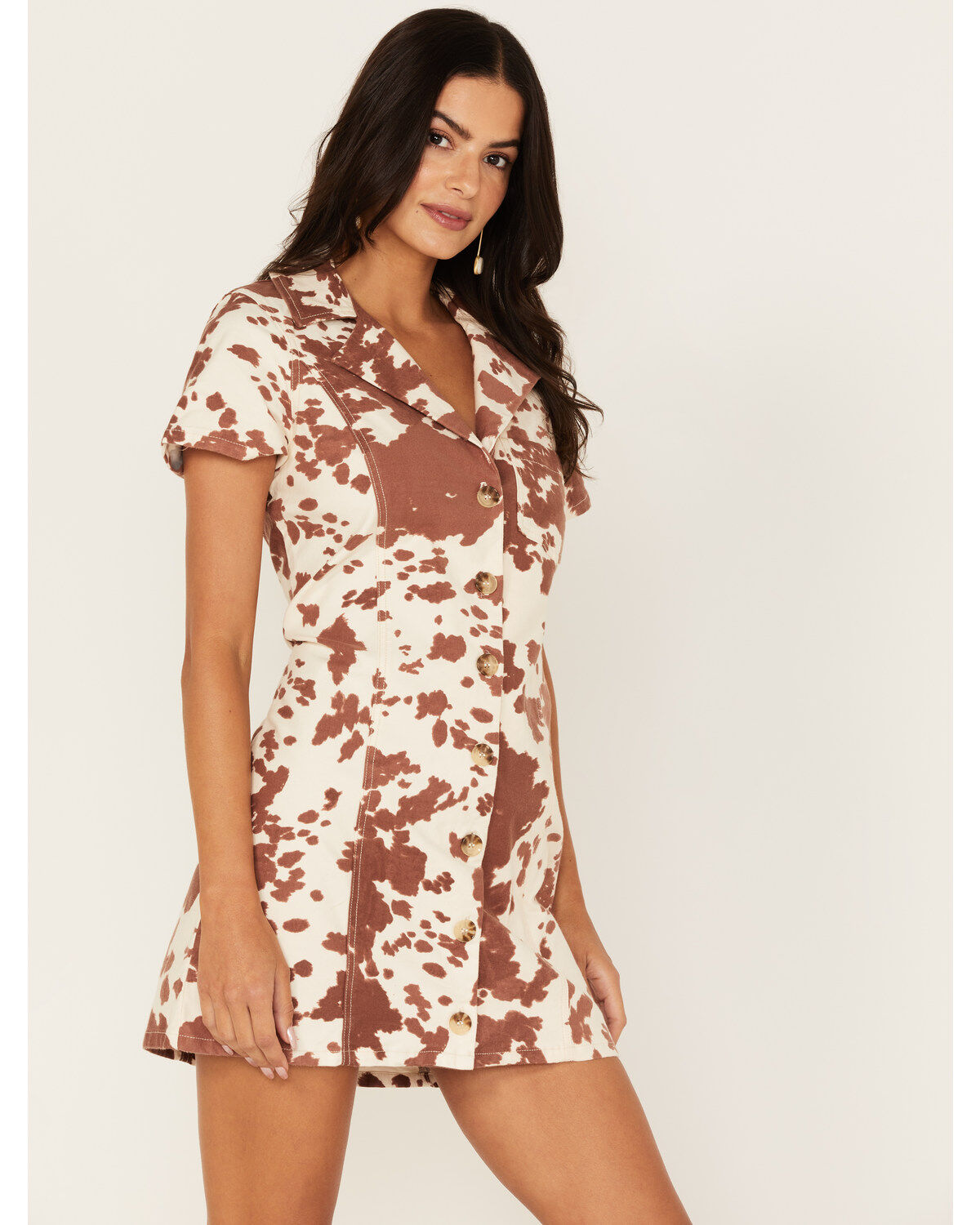 Image #1 - Show Me Your Mumu Women's Cow Print Colombia Mini Dress, , hi-res