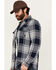 Image #2 - Brothers and Sons Men's Conrad Plaid Print Long Sleeve Button-Down Shirt, Navy, hi-res