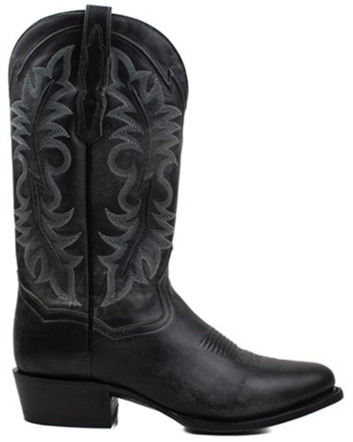 Image #2 - Dan Post Men's 13" Elko Distressed Western Boots - Round Toe, Black, hi-res
