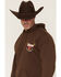 Image #3 - Coors Men's Boot Barn Exclusive Banquet Rodeo Badge Hooded Sweatshirt, Brown, hi-res