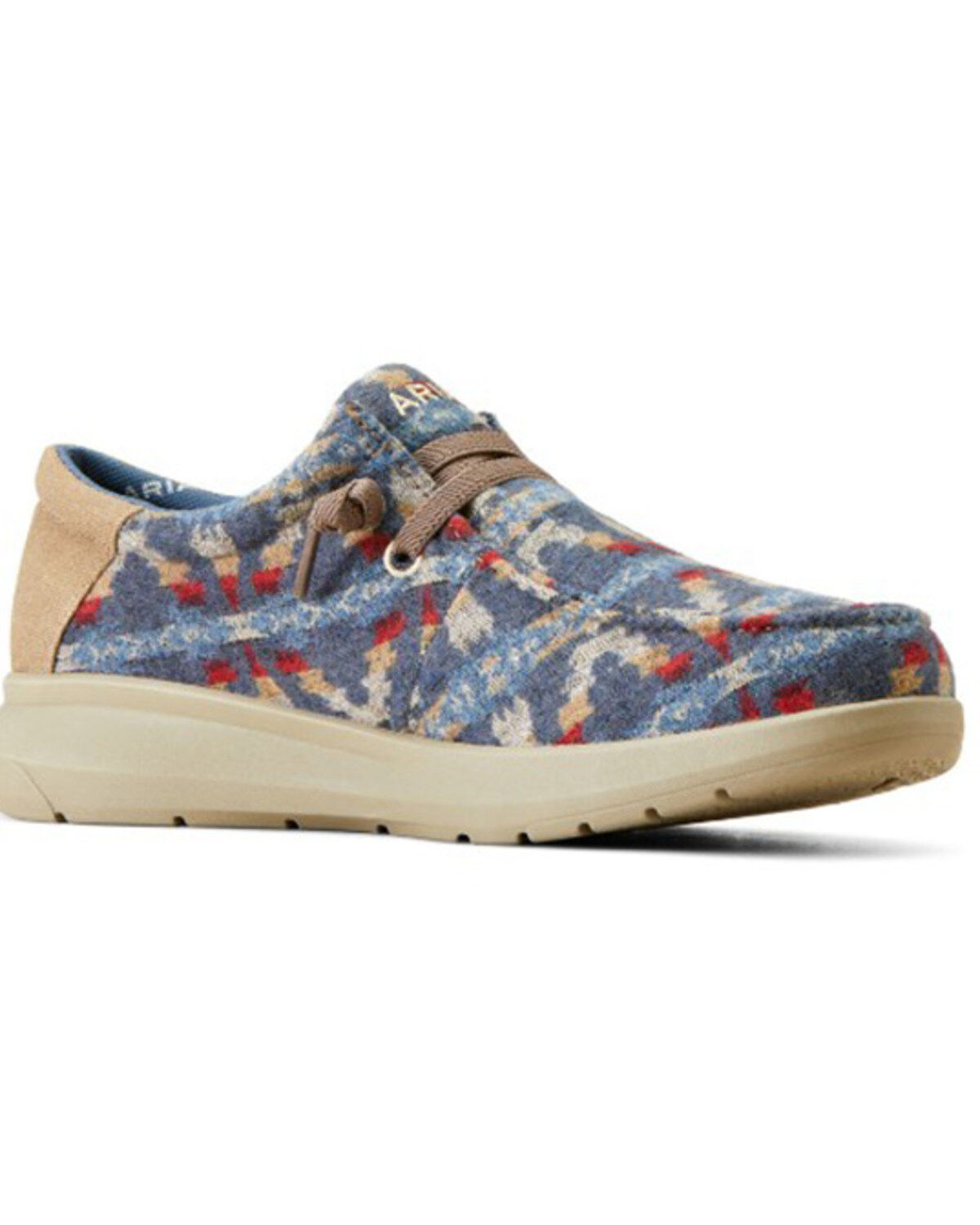 Image #1 - Ariat Men's Hilo Stretch Casual Shoes - Moc Toe, Blue, hi-res