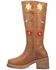 Image #3 - Dingo Women's Floral Bloom Fashion Boots - Round Toe, Tan, hi-res