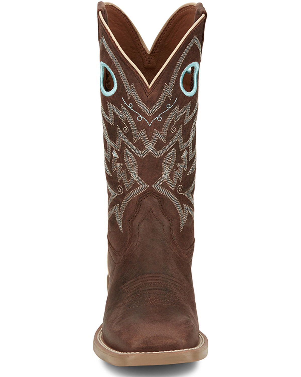 Image #4 - Justin Women's Liberty Western Boots - Broad Square Toe, Brown, hi-res