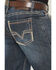 Image #4 - Rock & Roll Denim Men's Double Barrel Dark Wash Relaxed Straight Stretch Denim Jeans, Dark Wash, hi-res