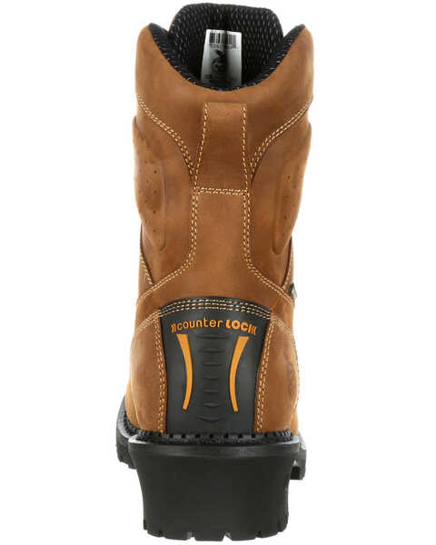 Image #4 - Georgia Boot Men's Comfort Core Waterproof Logger Boots - Composite Toe, Brown, hi-res