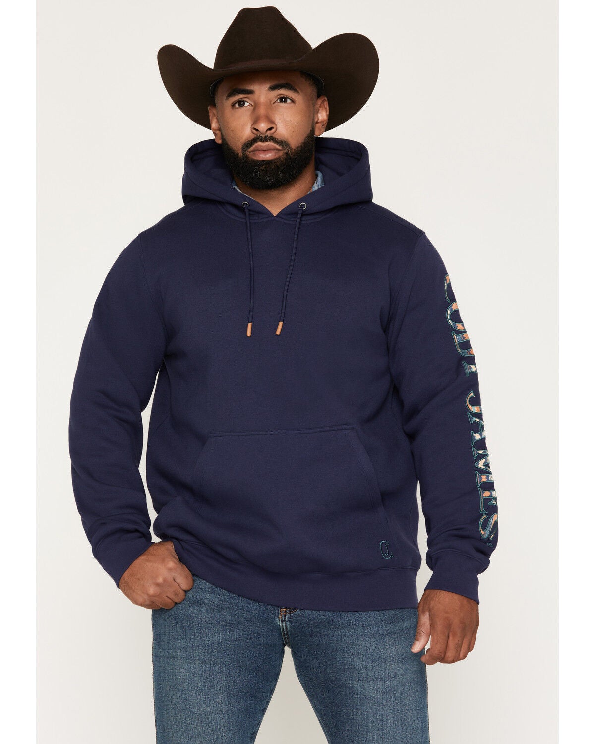 Image #2 - Cody James Men's Origin Logo Hooded Sweatshirt, Navy, hi-res