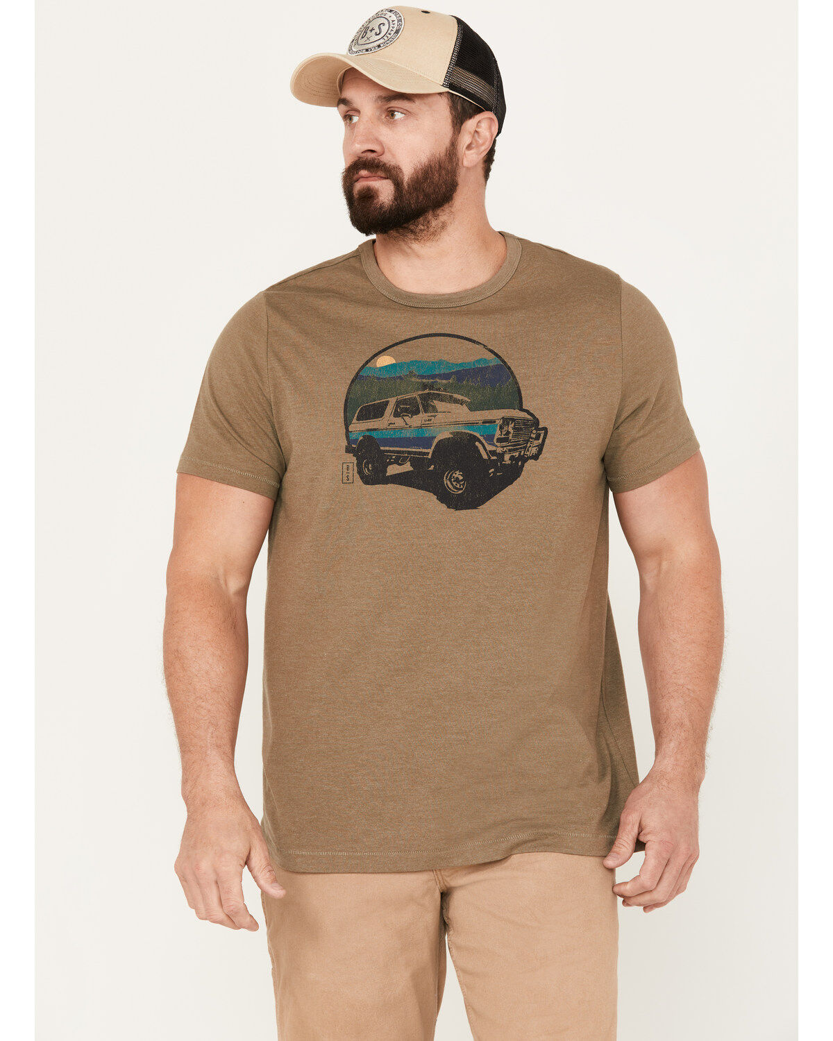 Image #1 - Brothers and Sons Men's Bronco Short Sleeve Graphic T-Shirt, , hi-res