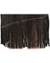 Kobler Leather Women's Leather & Fringe Sioux Suede Skirt, Black, hi-res