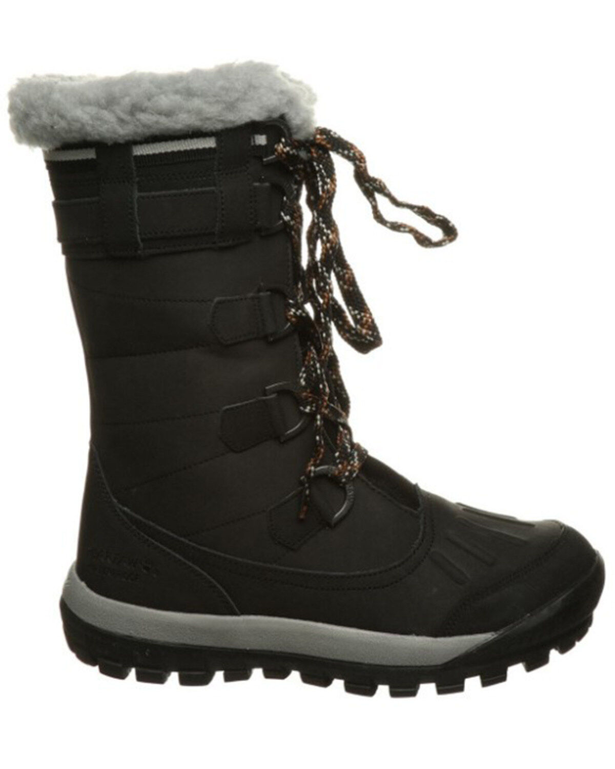 Image #2 - Bearpaw Women's Desdemona 10" Waterproof Lace-Up Boots - Round Toe, Black, hi-res