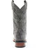 Laredo Men's Charcoal Geo Stitch Western Boots - Broad Square Toe, Charcoal, hi-res