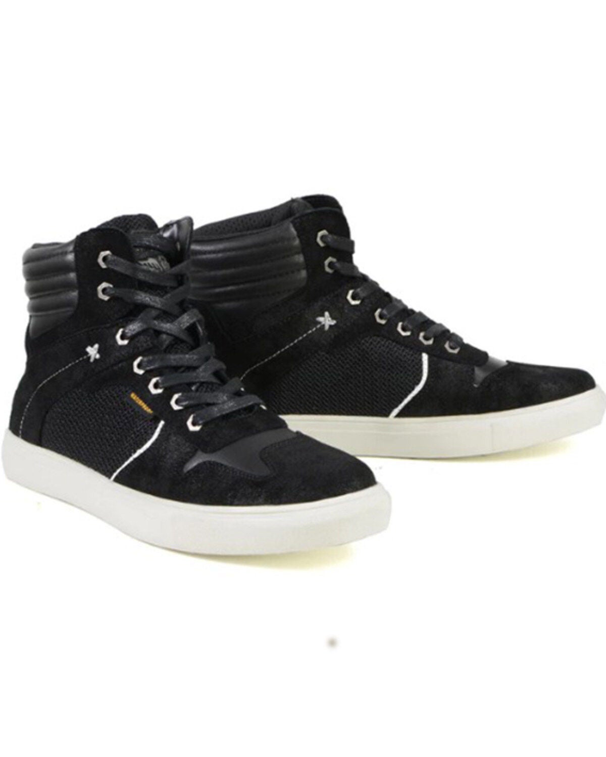 Milwaukee Leather Men's Reinforced Street Riding Waterproof Shoes Round Toe - Extended Sizes, Black, hi-res
