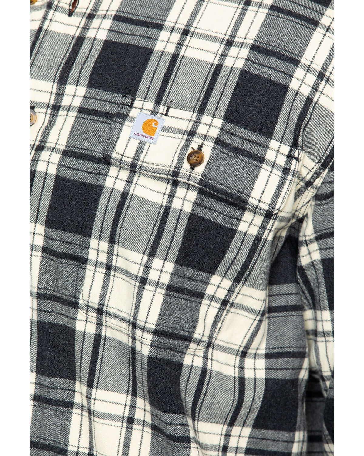 carhartt men's hubbard plaid long sleeve button down shirt