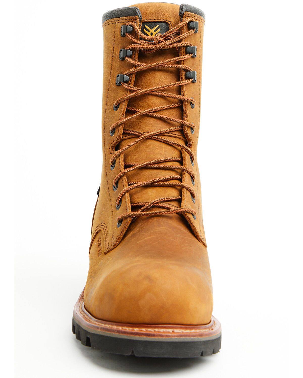 Image #4 - Hawx Men's 8" Logger Lace-Up Waterproof Work Boot - Composite Toe, Caramel, hi-res