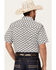 Image #4 - Gibson Trading Co Talking Stick Vertical Striped Print Short Sleeve Button-Down Western Shirt, Light Blue, hi-res