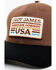 Image #2 - Cody James Men's American Cowboy USA Recreation Patch Ball Cap , Brown, hi-res