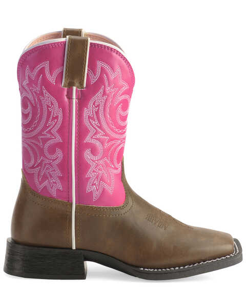 Image #2 - Durango Girls' Lil' Partners Western Boots - Square Toe , , hi-res