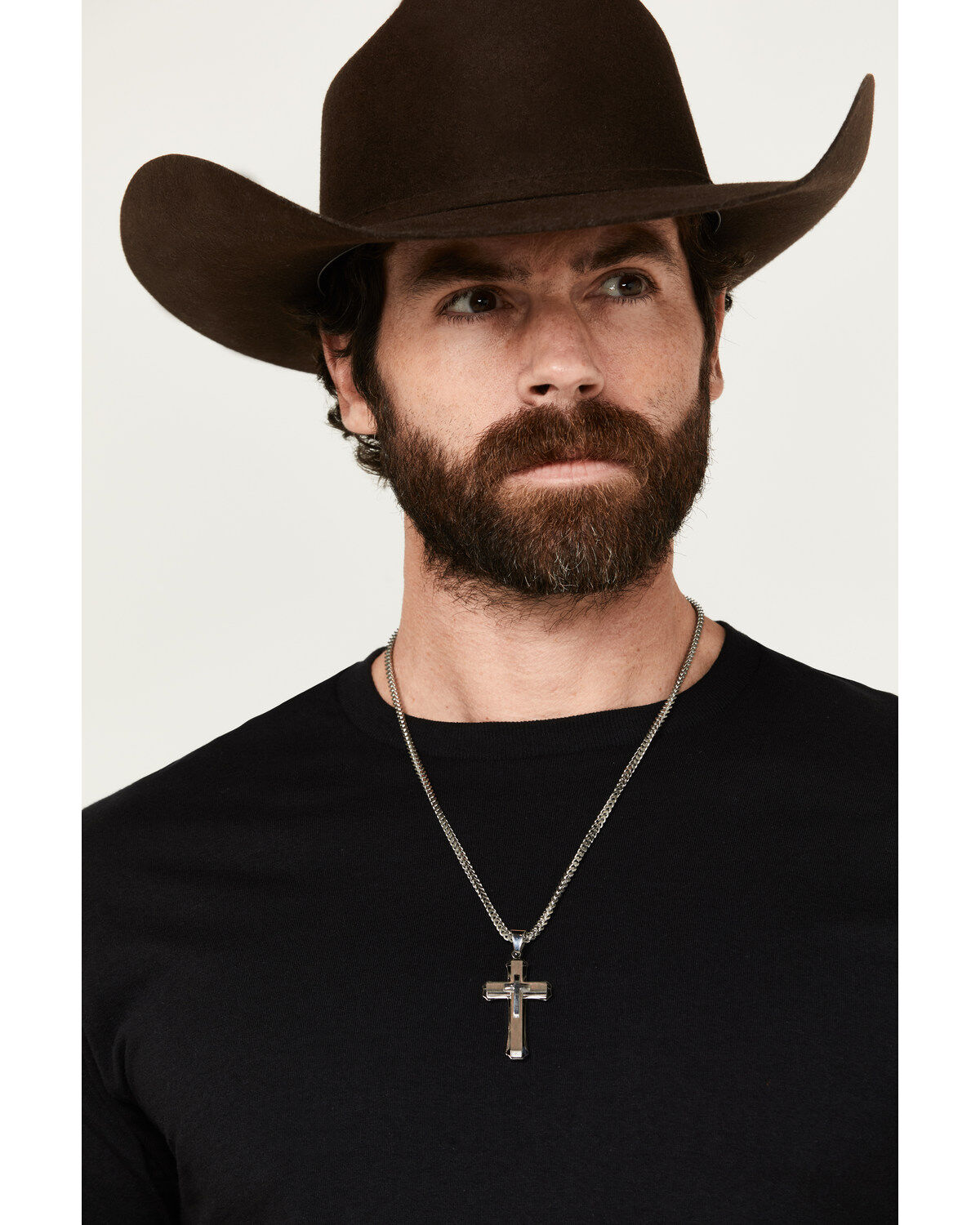 Product Name:  Cody James Men's Textured Cross Necklace