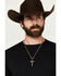 Image #1 - Cody James Men's Ornate Cross Necklace, Silver, hi-res