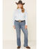 Image #2 - Ariat Women's Cactus Long Sleeve Western Shirt - Plus, , hi-res
