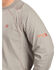 Image #2 - Ariat Men's Knit Fire Resistant Work Crew Long Sleeve, Silver, hi-res
