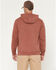 Image #4 - Carhartt Men's Re-Engineered Relaxed Fit Midweight Garment Dyed French Terry Graphic Hooded Sweatshirt, Dark Red, hi-res