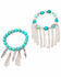 Image #1 - Idyllwind Women's Callin' It Off Fringe Bracelet Set, Turquoise, hi-res