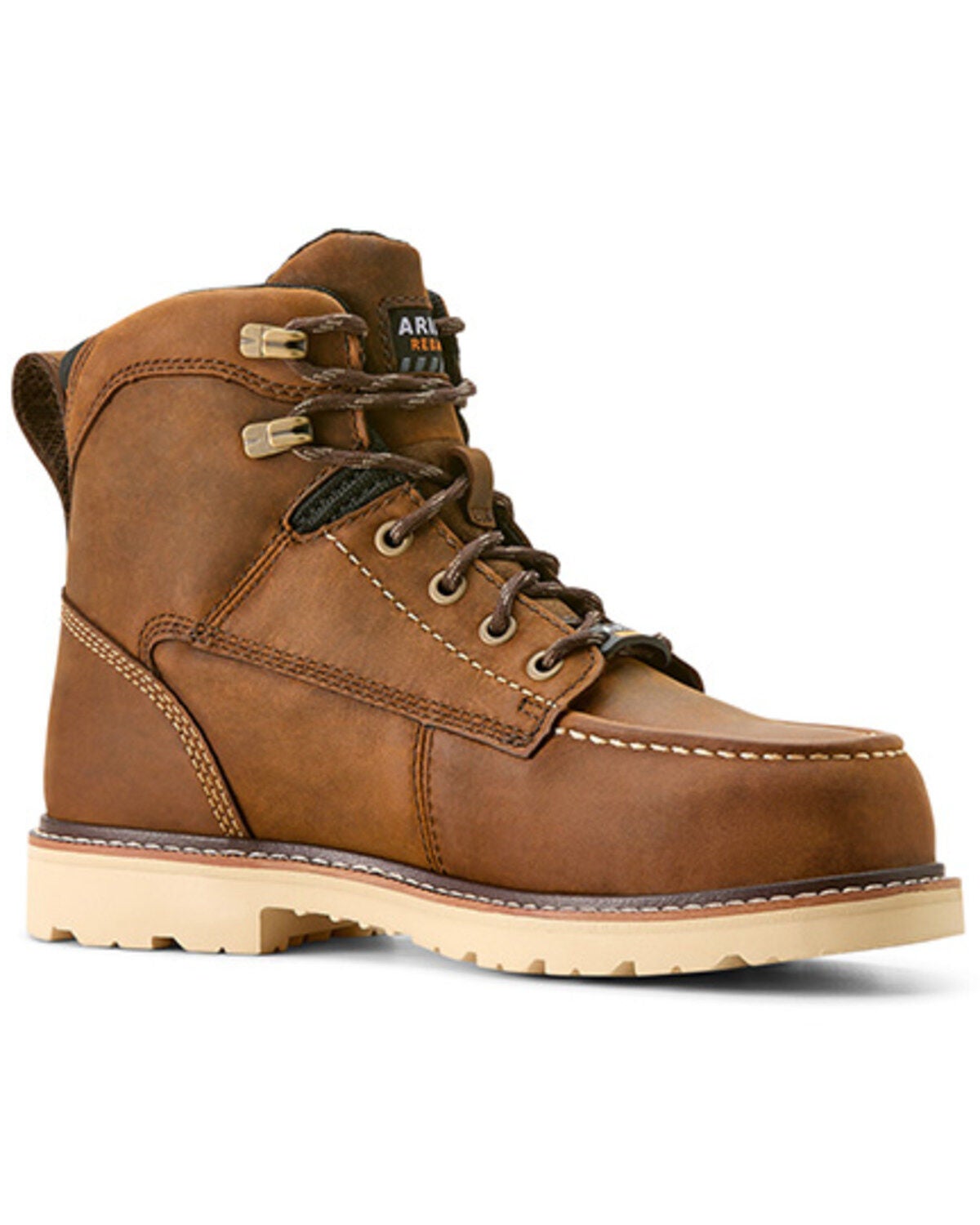 Ariat Women's Rebar Lift Waterproof Work Boots - Composite Toe, Brown, hi-res