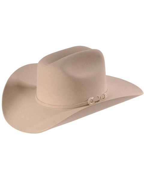 Stetson Men's 6X Skyline Fur Felt Western Hat, Silverbelly, hi-res