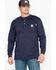 Image #1 - Carhartt Men's FR Henley Long Sleeve Work Shirt, Navy, hi-res